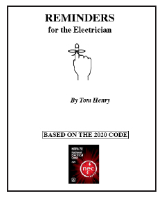 2020 Reminders for the Electrician